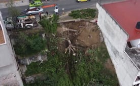 Lluvias provocan socavón en Tula, Hidalgo; al menos tres viviendas resultan afectadas