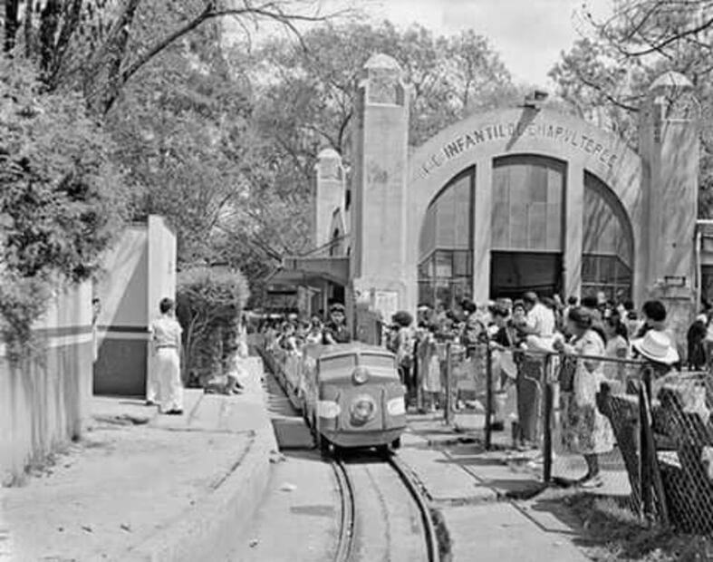 Así era el trenecito de Chapultepec