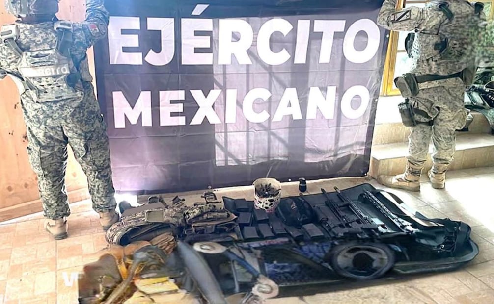 Ejército asegura 164 mil litros de hidrocarburo en Matamoros, Tamaulipas; decomisan armas y vehículos.
Foto: Especial.