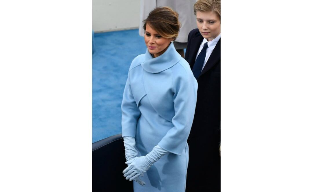 Melania Trump con diseño de Ralph Lauren.