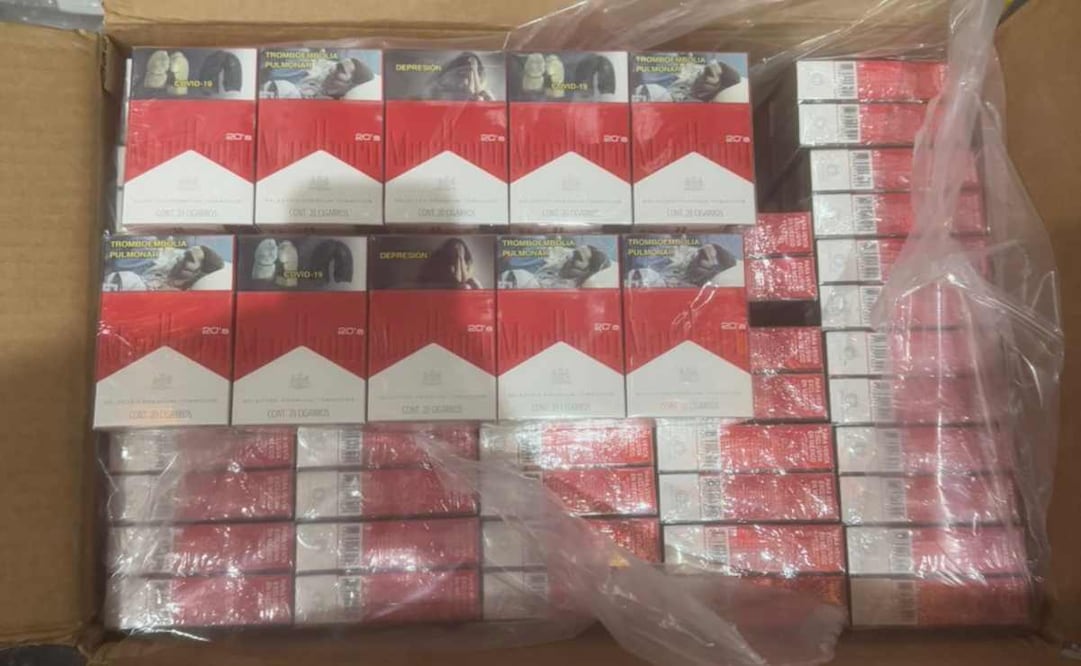 Marina asegura más de 88 toneladas de cigarrillos. Foto: Especial