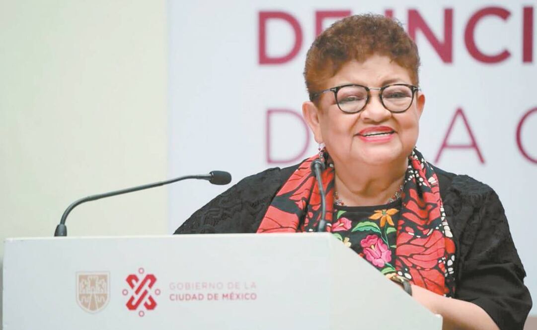 La fiscal capitalina, Ernestina Godoy, resaltó la labor de la policía en el operativo en Topilejo. Foto: ESPECIAL