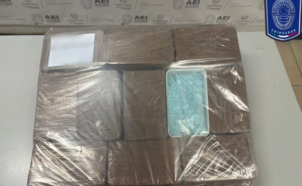 Detienen en Ciudad Juárez a hombre con más de 28 kilogramos de fentanilo (09/06/2025). Foto: Especial