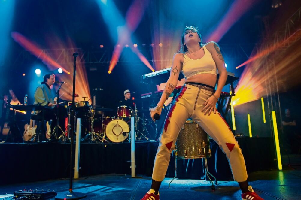 La artista cantó temas como “H abits” y “True disaster” (OCESA)