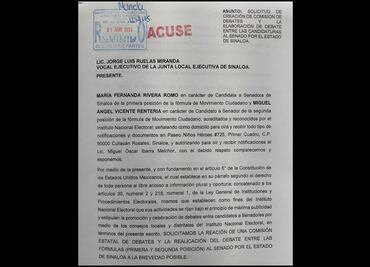 Candidatos solicitan al INE realizar debate entre aspirantes al Senado en Sinaloa