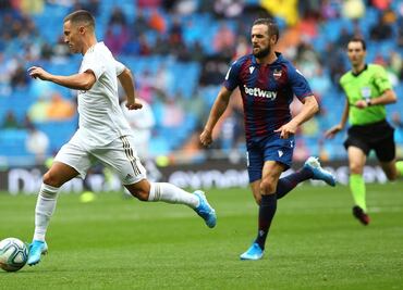 Eden Hazard debuta en triunfo del Real Madrid ante el Levante