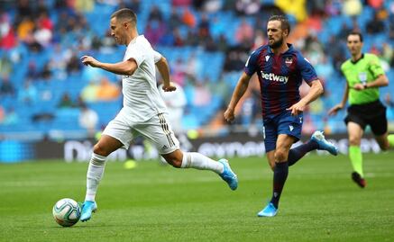 Eden Hazard debuta en triunfo del Real Madrid ante el Levante