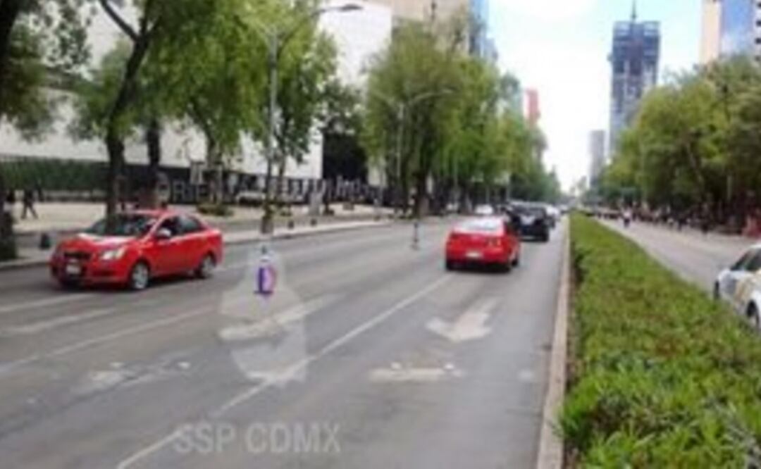 Aplican carril reversible en Reforma por marcha de CNTE