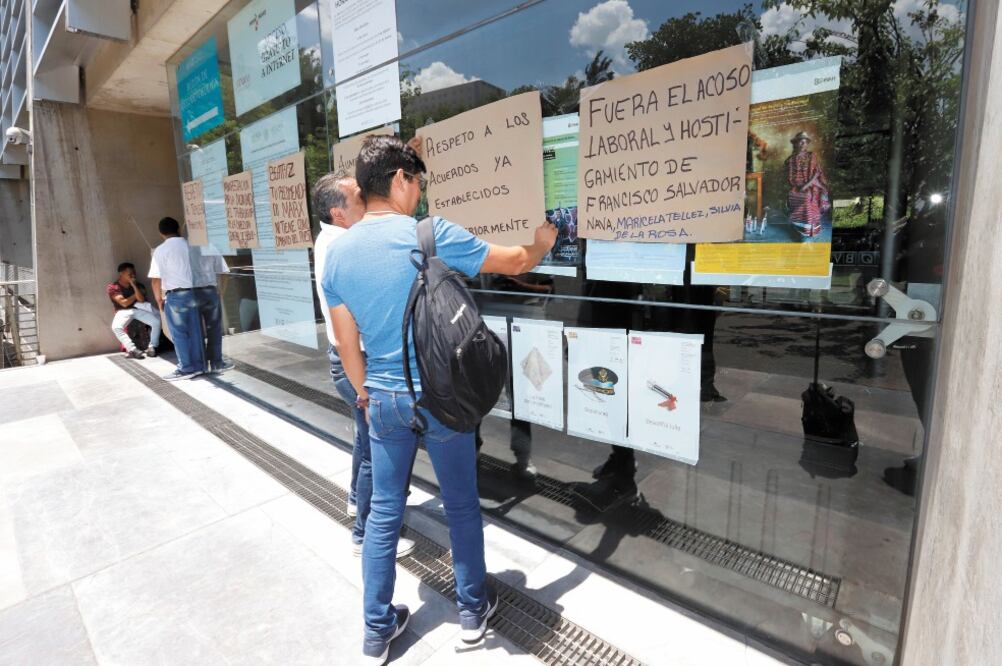 La Biblioteca Vasconcelos se unió al paro de actividades. Foto: BERENICE FREGOSO.EL UNIVERSAL 