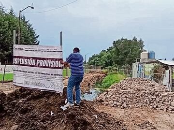 Suspenden obra que amenaza río en Cuautitlán