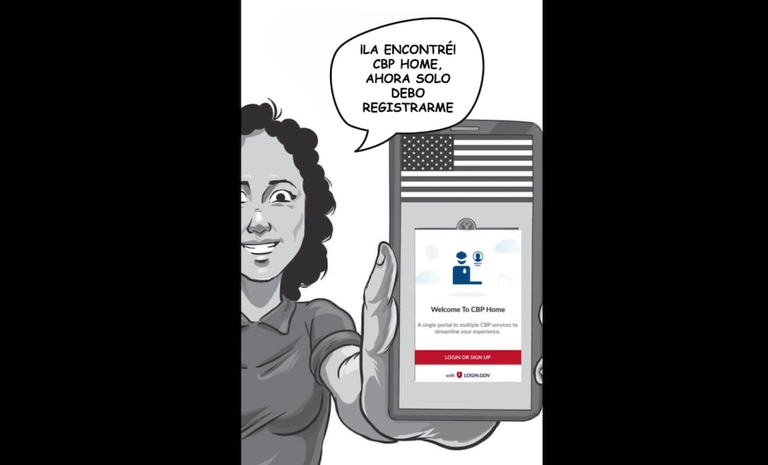 La Embajada de Estados Unidos en México promueve la aplicación CBP Home para evitar los arrestos de migrantes. Foto: captura de pantalla