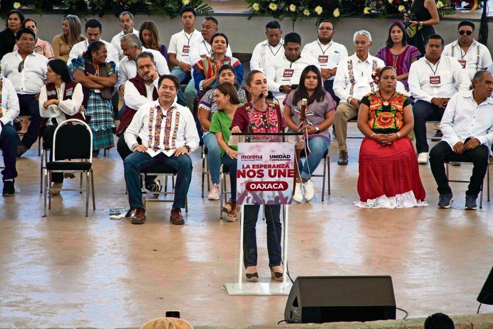 Claudia Sheinbaum visitó Oaxaca para seguir sumando simpatías rumbo a la elección presidencial de 2024. Foto: Mario Arturo Martínez | El Universal
