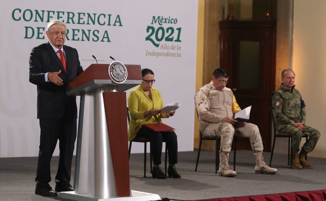 La secretaria de Seguridad dijo que se busca que las vacunas que no han sido aplicadas se lleven a Sonora. Foto: Carlos Mejía / EL UNIVERSAL