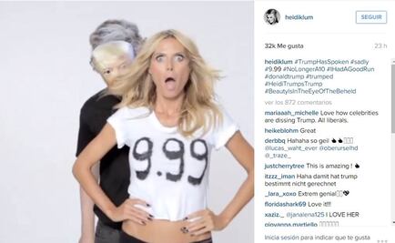 Heidi Klum le responde con humor a Trump