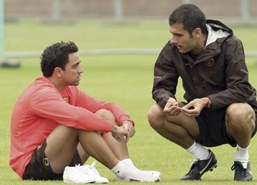 Pep Guardiola recomienda a Xavi, "está preparado para el trabajo"