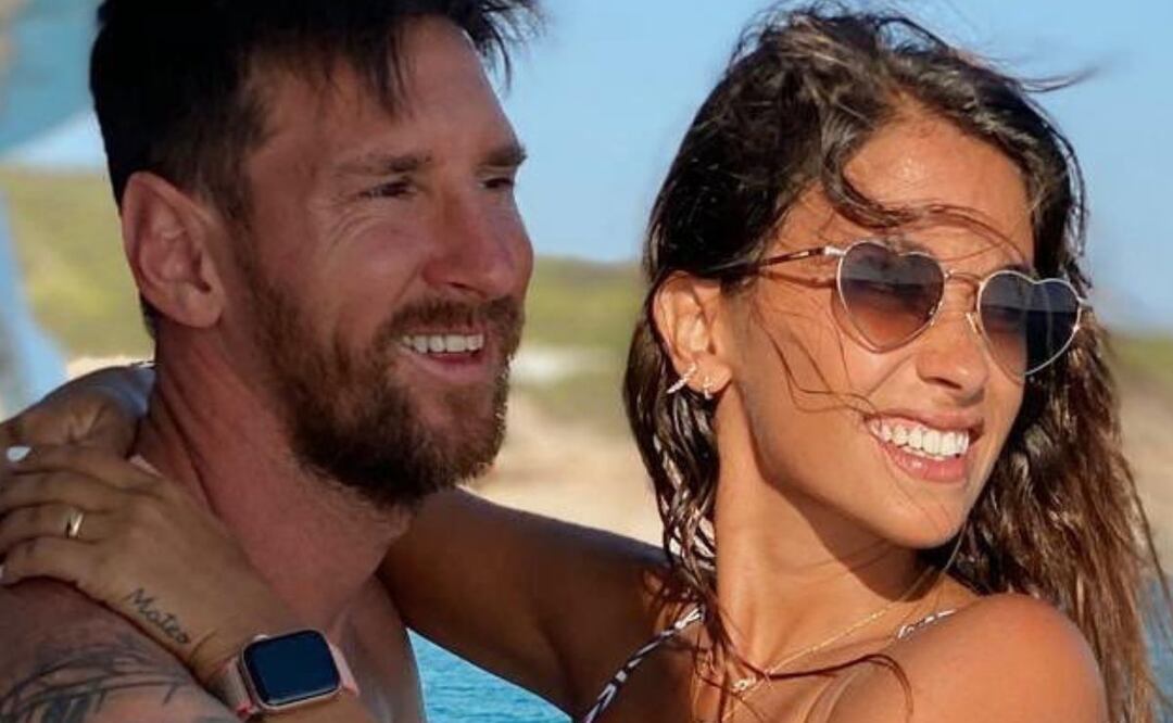 Antonela Roccuzzo y Leo Messi. Foto: Instagram @antonelaroccuzzo