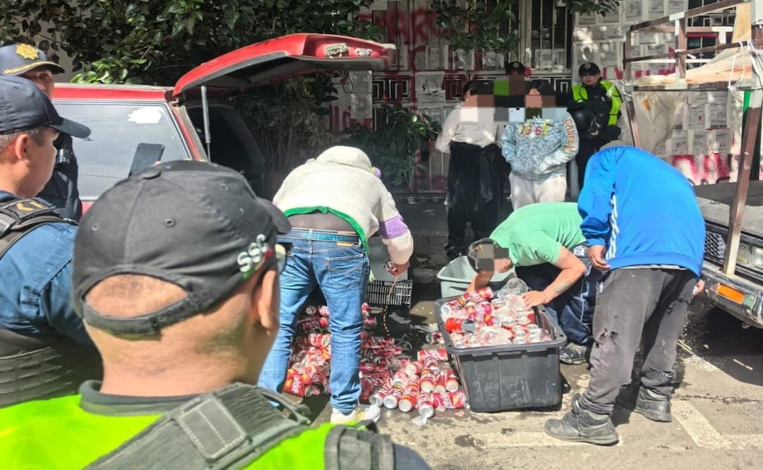 SSC destruye cargamento de cervezas rumbo al Ángel. Foto: Especial