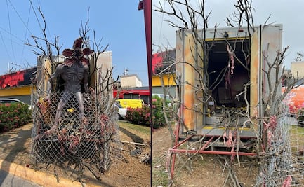 "Yo había ponido un demogorgon aquí": las reacciones por robo de figura de Stranger things en Monterrey