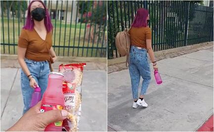 VIDEO. Padre lleva el lonche a su hija en su primer día de universidad; reacción se vuelve viral en TikTok