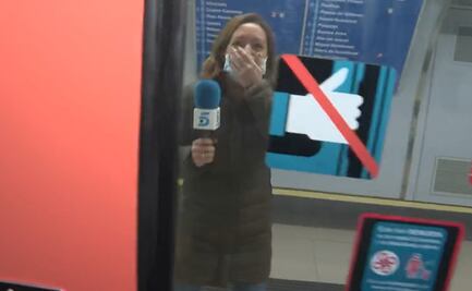 "Y se marchó…": camarógrafo deja a reportera en andén de metro de Madrid durante grabación