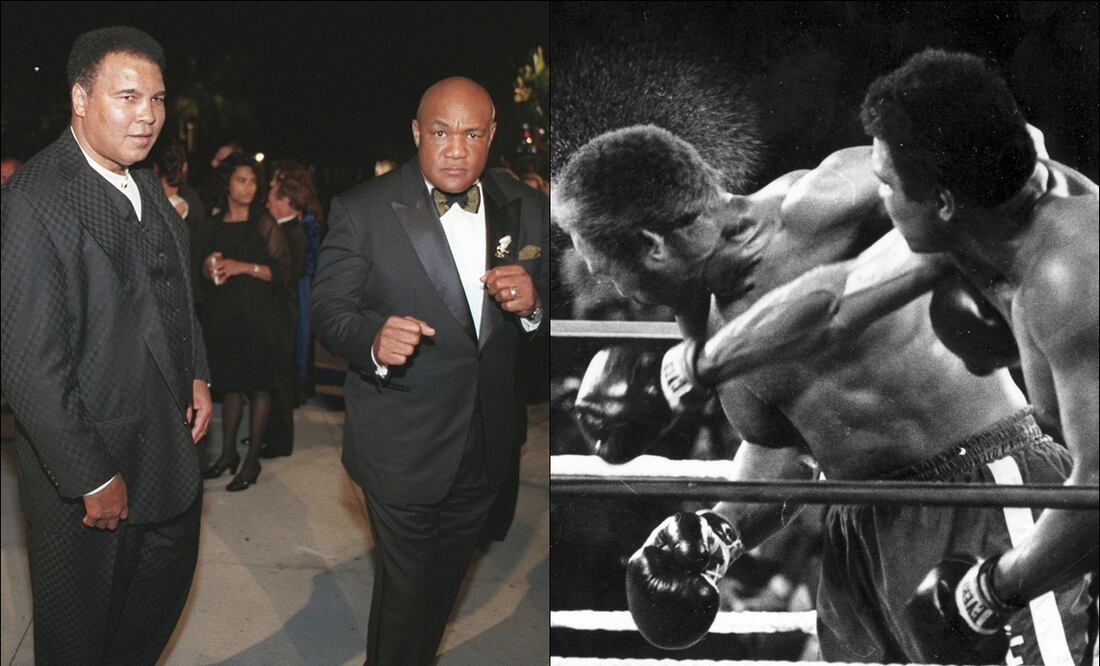 George Foreman y “La Batalla de la Selva”; el día que se enfrentó a un “tal” Muhammad Ali / FOTOS: AP