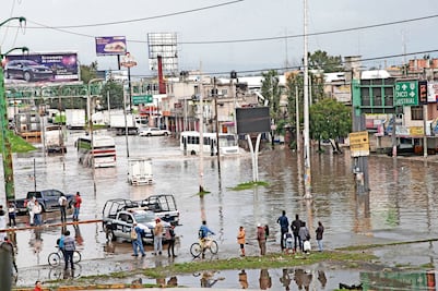 Sufre Edomex por intensas lluvias