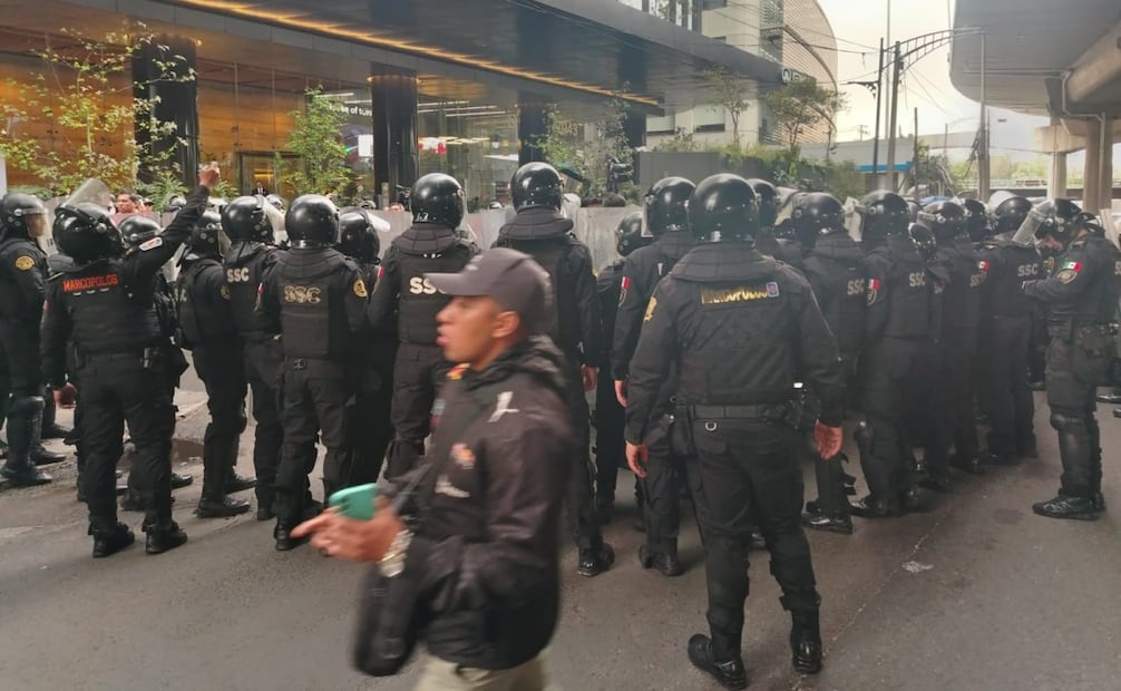 Conductores de Uber causan afectaciones viales en Polanco. Foto: especial
