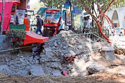 Empresarios exigen concluir rehabilitación en la Zona Rosa
