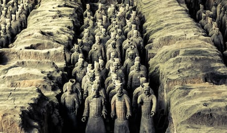 Los guerreros que acompañan a su rey en la otra vida