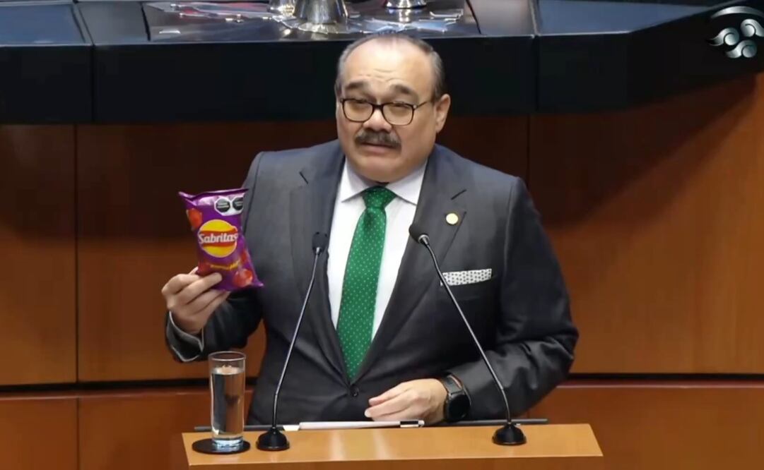 Jorge Carlos Ramírez, senador del Verde, dijo que no es que se prohíba, sino que exista una "clara advertencia de lo que vas a consumir”. Foto: Especial