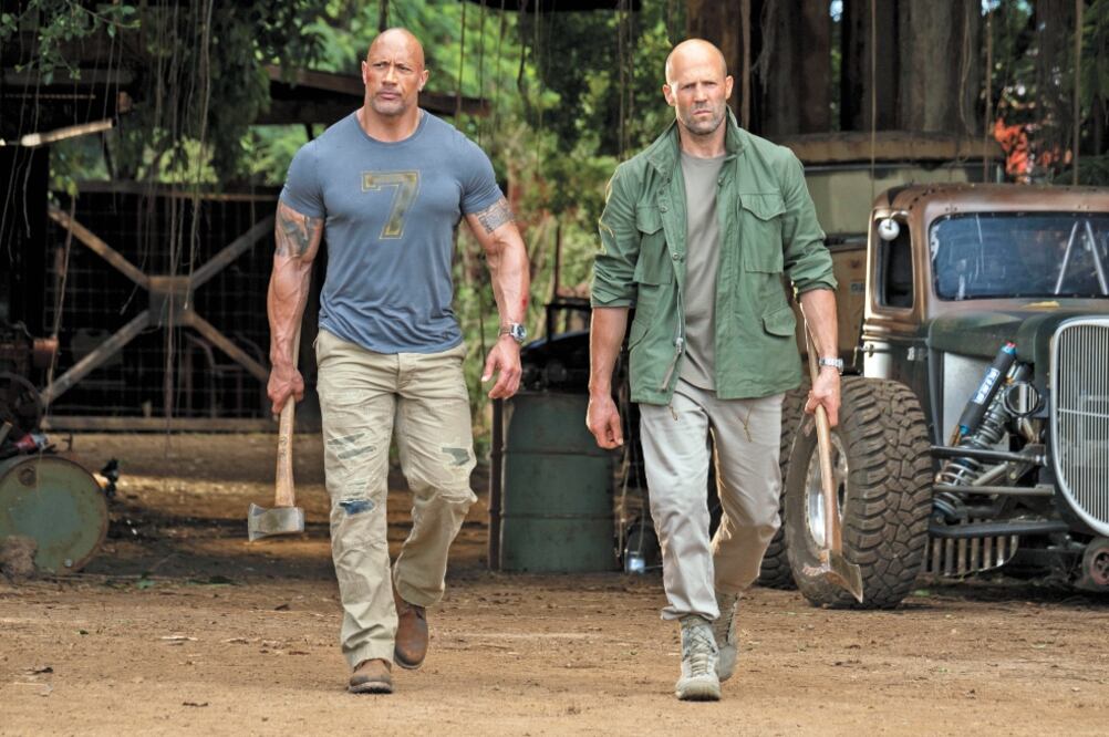 Dwayne Johson The rock y Jason Statham protagonizan la película. Foto/UNIVERSAL PICTURES