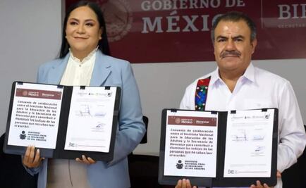 Bienestar e INEA firman convenio de colaboración para alfabetización; "leer y escribir permite tener mayor autonomía", afirman