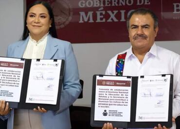 Bienestar e INEA firman convenio de colaboración para alfabetización; "leer y escribir permite tener mayor autonomía", afirman