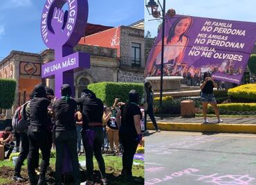 Feministas de Morelia exigen en el 8M un alto a la violencia de género