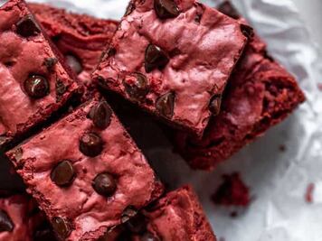 Brownies red velvet, un regalo casero con mucho amor