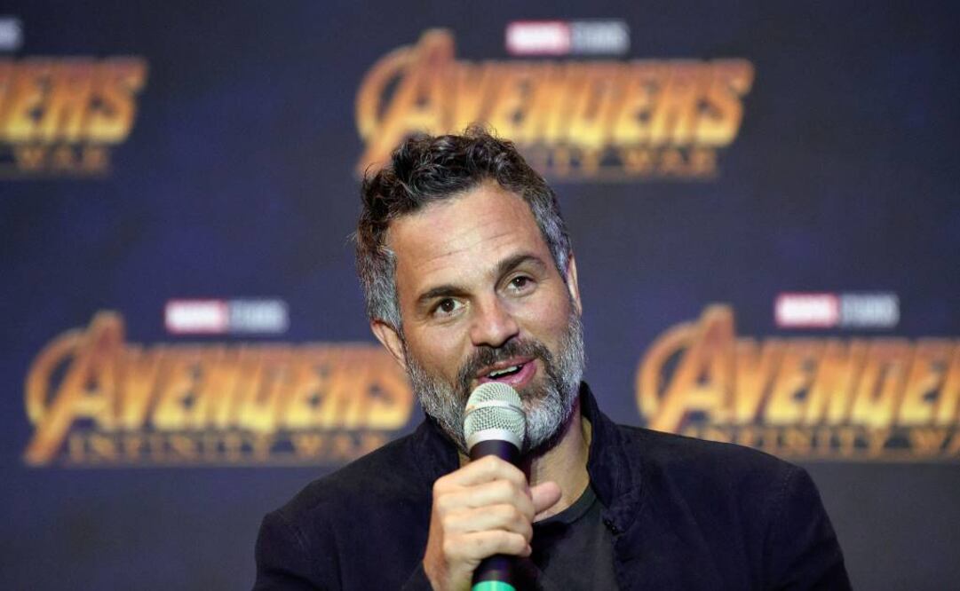 Mark Ruffalo ofreció una conferencia en la CDMX para hablar de su trabajo en "Avengers: Infinity War" FOTO: AFP