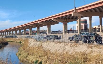 Extienden malla ciclónica en el Río Bravo a horas de la visita de Biden a El Paso
