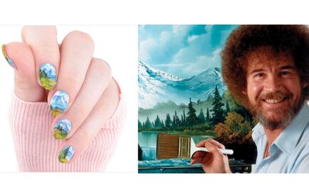 Conoce la manicura estilo Bob Ross 