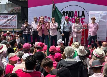 Frente Cívico Nacional protesta contra sobrerrepresentación en inmediaciones del INE