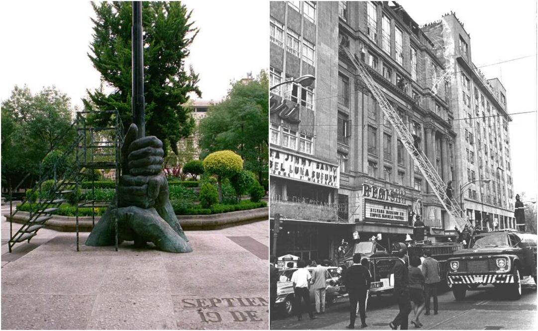 La Plaza de la Solidaridad se encuentra en el sitio que antes ocupaba el Hotel Regis. (Fotos: Archivo El Universal)