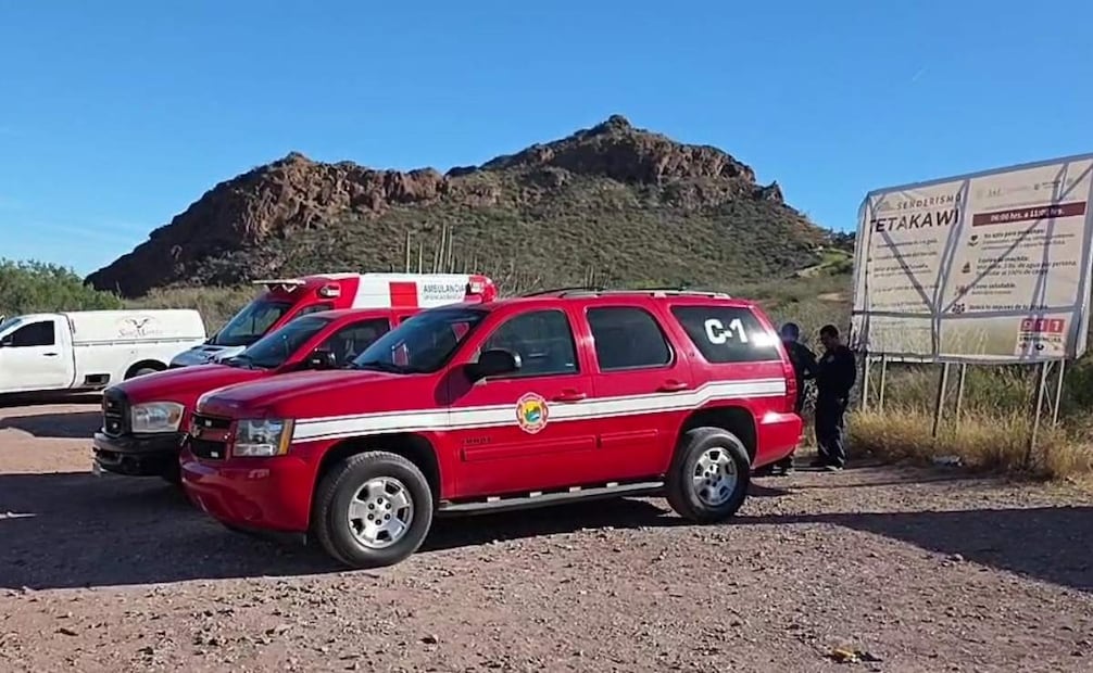 Muere senderista tras caer desde lo más alto del Cerro Tetakawi en San Carlos, Guaymas.
Foto: Especial.