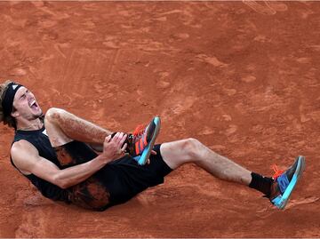 VIDEO: La frustrante lesión de Zverev en el Abierto de Francia
