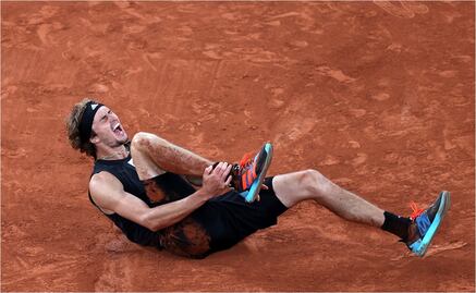 VIDEO: La frustrante lesión de Zverev en el Abierto de Francia