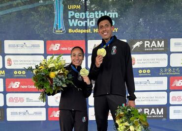 Mayan Oliver y Manuel Padilla ganan medalla de oro en Copa del Mundo de pentatlón moderno