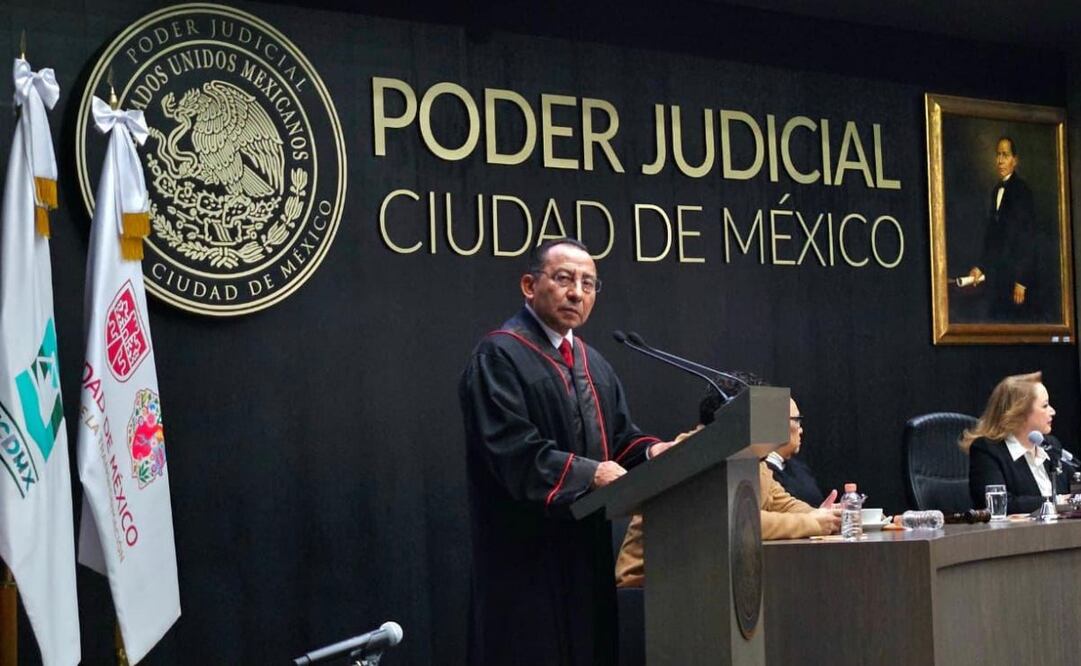 Rafael Guerra presenta su 4to Informe de labores al frente del Poder Judicial de la Ciudad de México.
Foto: Especial.