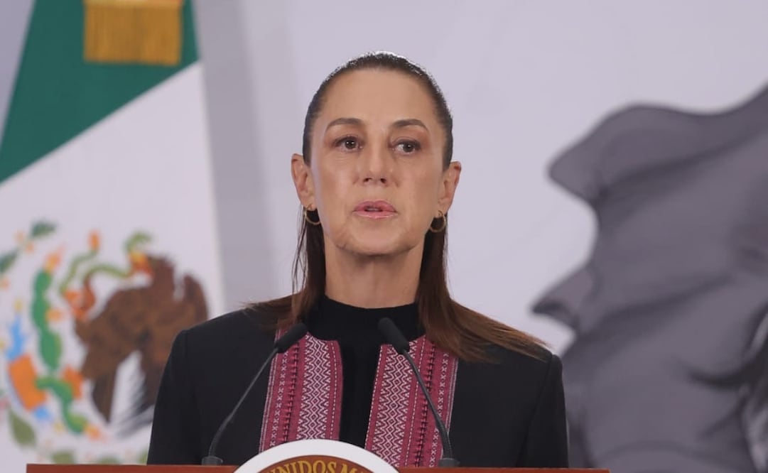 Conferencia de prensa de la presidenta Claudia Sheinbaum Pardo en Palacio Nacional el 15 de abril de 2026. Foto: Gabriel Pano / EL UNIVERSAL