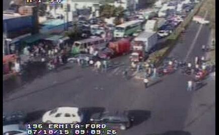 Vecinos protestan por falta de agua en Ermita Iztapalapa