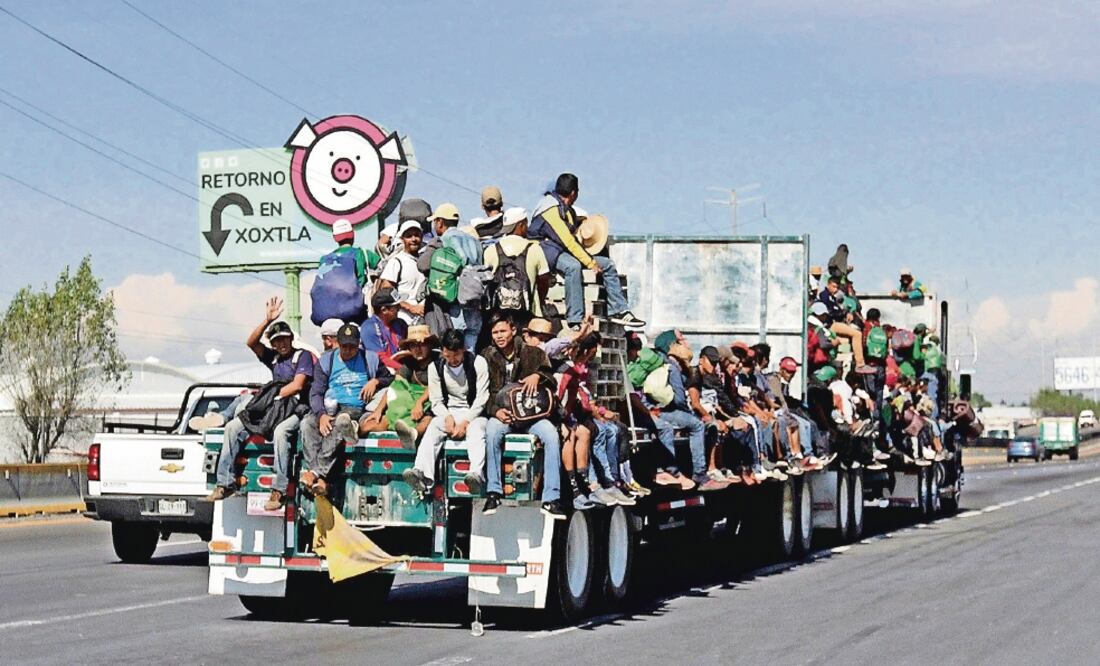 Luego de permanecer una semana en el albergue ubicado en el estadio Jesús Martínez Palillo , los 5 mil migrantes se retiraron del lugar el fin de semana (HILDA RÍOS. EFE)