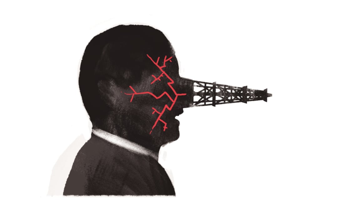 Despite the promise to ban fracking, President López Obrador’s administration has been promoting these type of practices - Photo: Illustration by Dante de la Vega/EL UNIVERSAL 