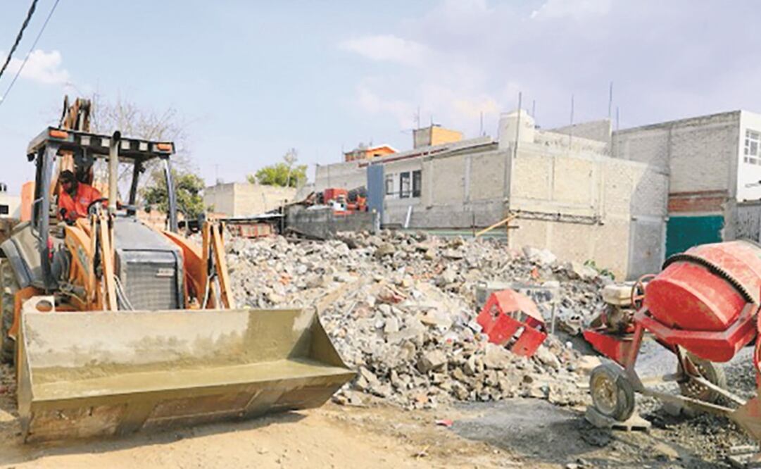Reconstrucción de casas afectadas por sismo del 19-S. Foto: Archivo/El Universal